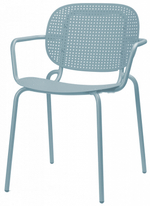 Кресло металлическое Scab Design Si-Si Dots, голубой