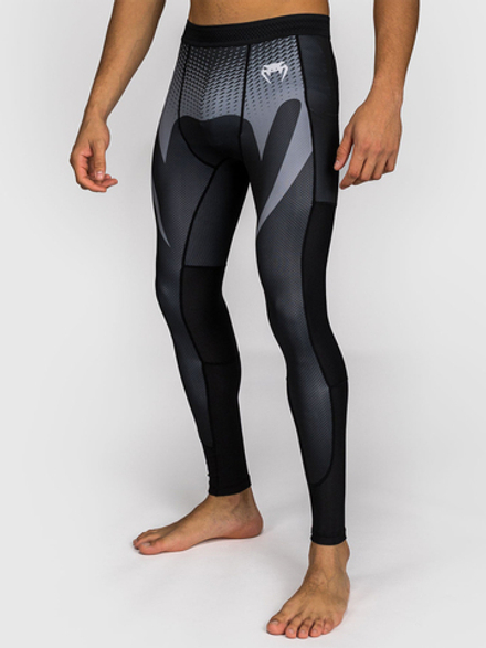Тайтсы Venum No Gi Black/Silver Grey