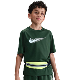 Футболка для мальчика теннисная Nike Boys Multi Dri-FIT Short-Sleeve - fir/white