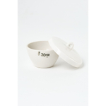 Тигель керамический, 30 мл, низкая стенка