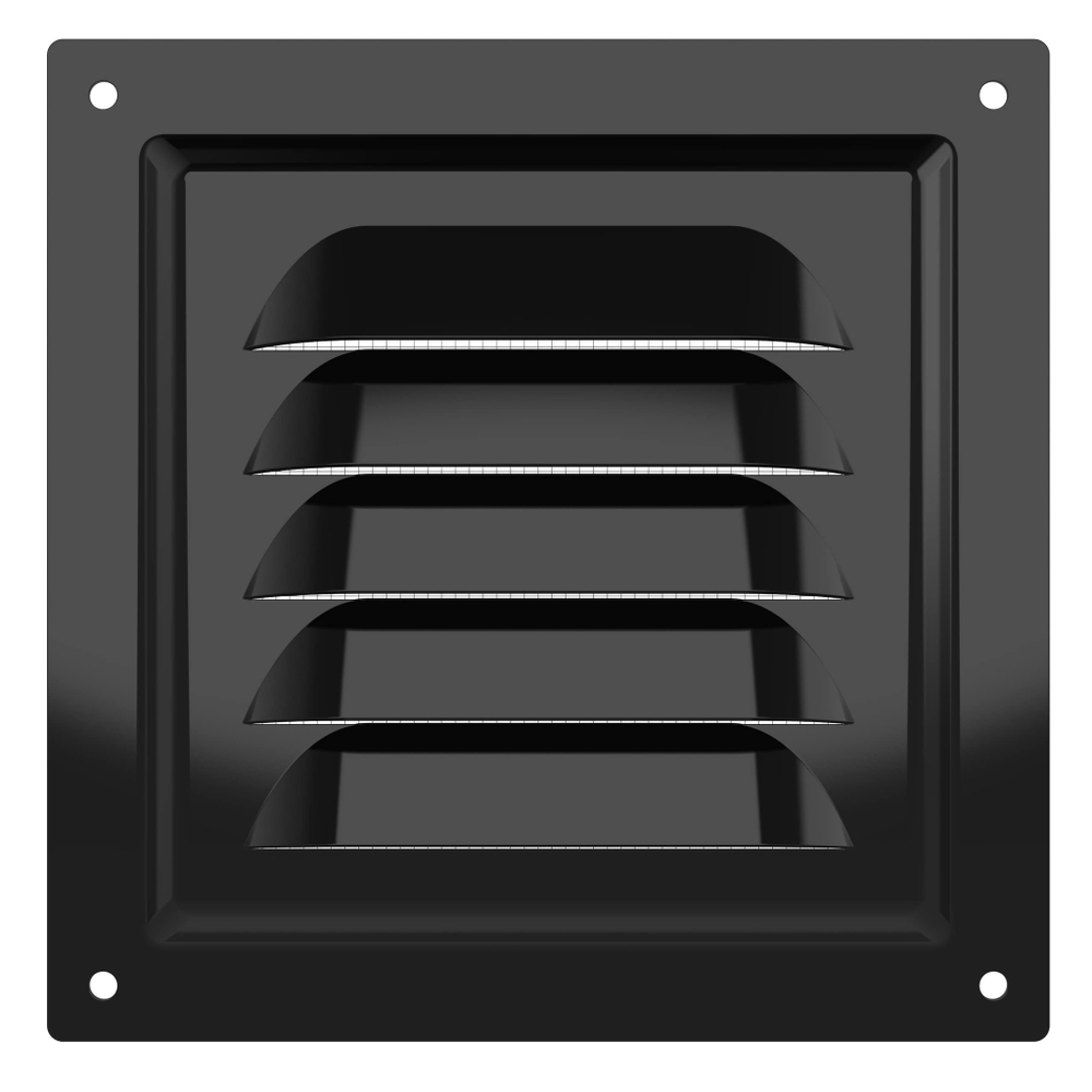 Решетка вентиляционная МЭ сетка 125х125 окраш.сталь Black ERA