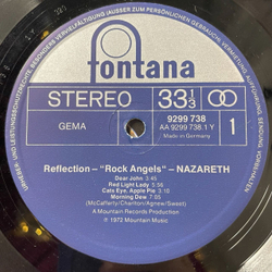 Винтажная виниловая пластинка LP Nazareth Reflection Rock Angels (Germany 1975) Witchdoctor Woman