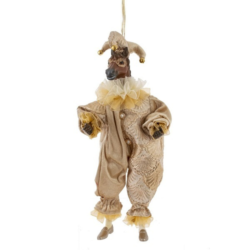 Игрушка набивная подвес "Лошадь-клоун", L15 W9 H38/23 см New