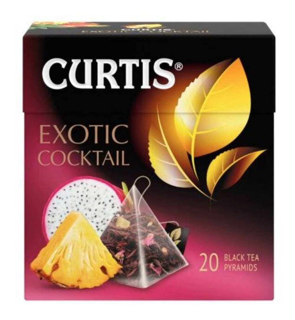 Чай черный Curtis Exotic Coctail пирамидки 20 штук.