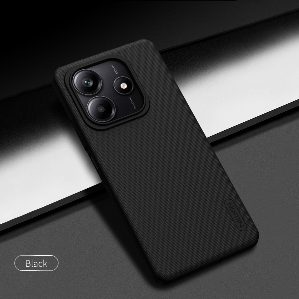 Тонкий жесткий чехол от Nillkin для Xiaomi Redmi Note 14 5G (версия Глобал), серия Super Frosted Shield