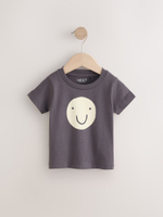 Куртка джинсовая с капюшоном и футболка в комплекте для мальчика Next AH3-452, Молочный, Серый