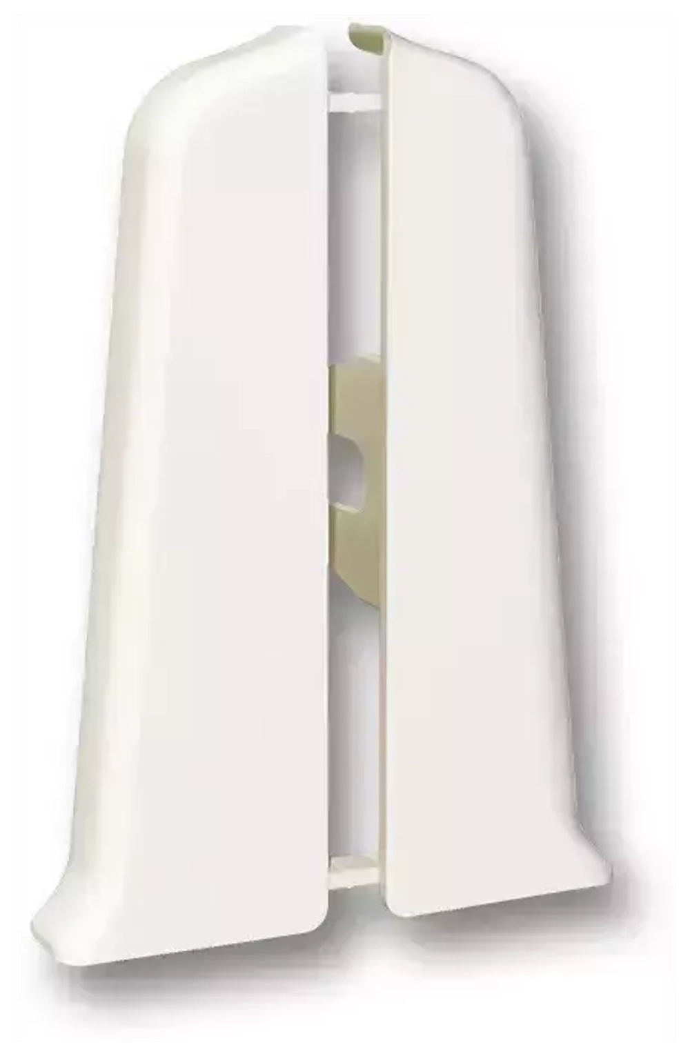 Торцевые (пара) для плинтуса 100мм "Деконика", 033 Кремово-белый