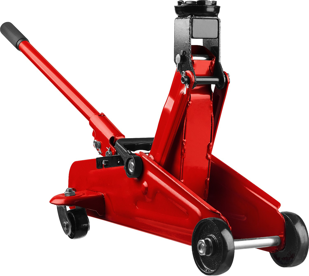 STAYER R-22 RED FORCE, 2 т, 125 - 320 мм, подкатной домкрат для легковых а/м, Professional (43152-2)