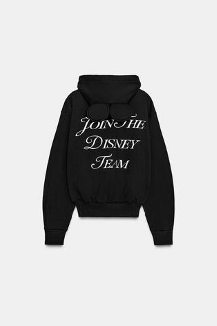 ZARA ТОЛСТОВКА С ТЕКСТОМ ©DISNEY, ЧЕРНЫЙ