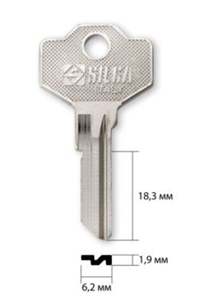 Заготовка английского ключа 14475 GIU-1 | GU1 | SM1 (имп.)
