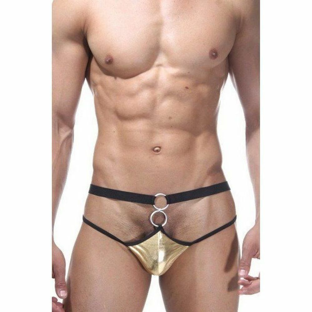 Мужские трусы стринги золотистые La Blinque LB15231