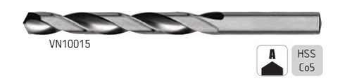 Сверло Ø2,5x57/30  DIN 338, HSSCo5 VN10015.0250