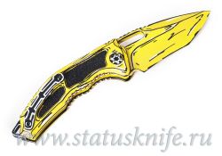 Нож Heretic Knives Medusa Auto MagnaCut Yellow Cel Shading Limited Editionфотография - 4
