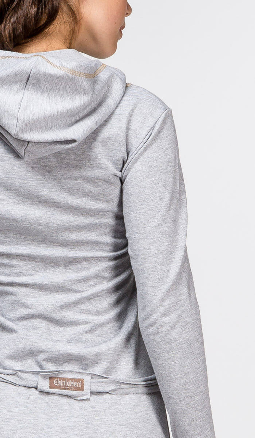 Платье Chintamani с длинным рукавом сер.меланж