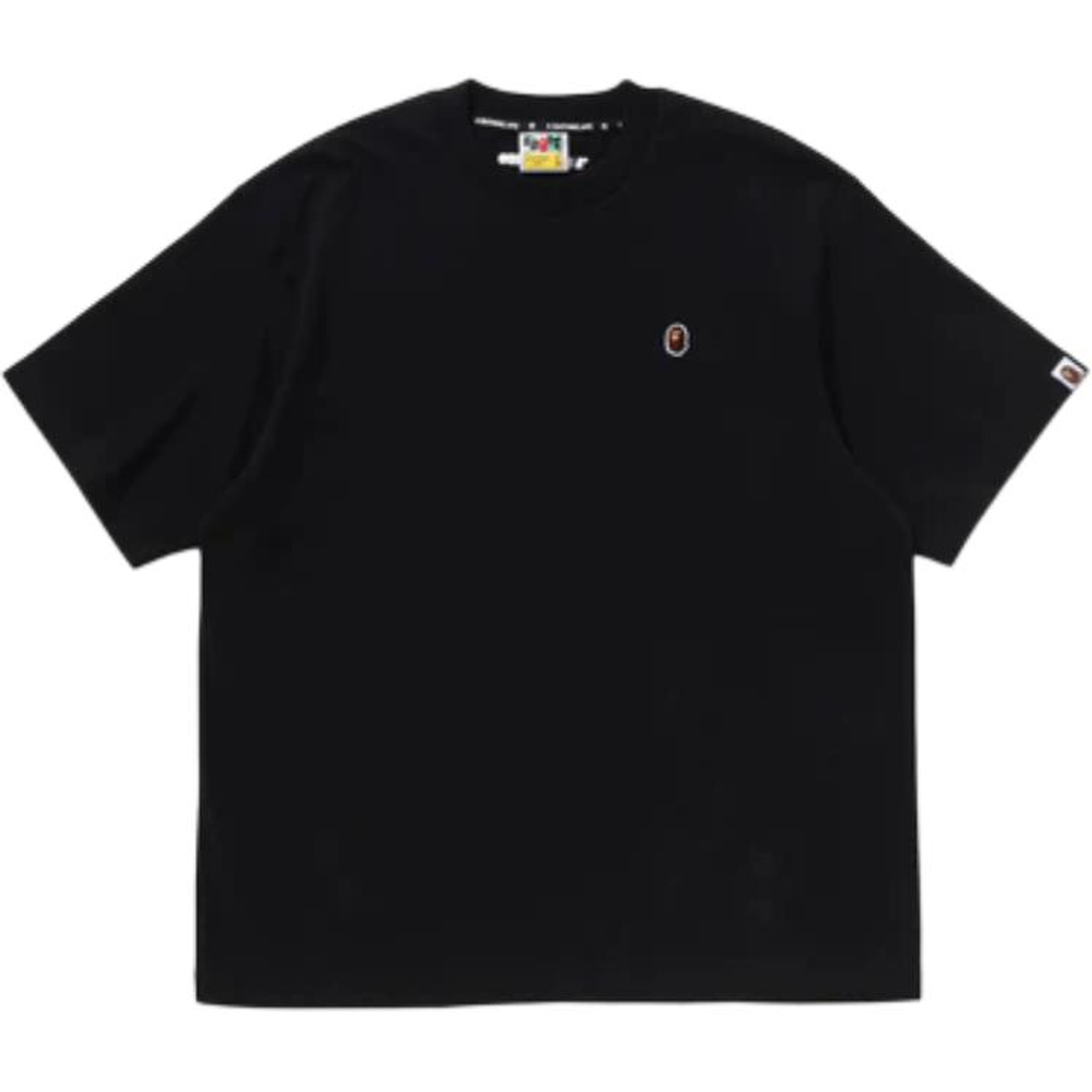 A Bathing Ape One Point Relaxed Fit Tee Ss25 черный