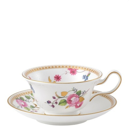 Wedgwood Чайная чашка из розового золота 200 мл с блюдцем
