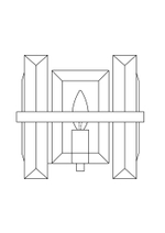 Настенный светильник (бра) Maytoni MOD201WL-01N