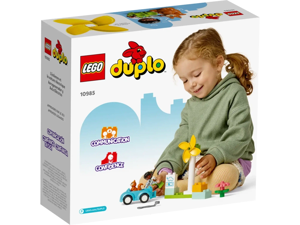 Конструктор LEGO Duplo 10985 Ветряная турбина и электромобиль