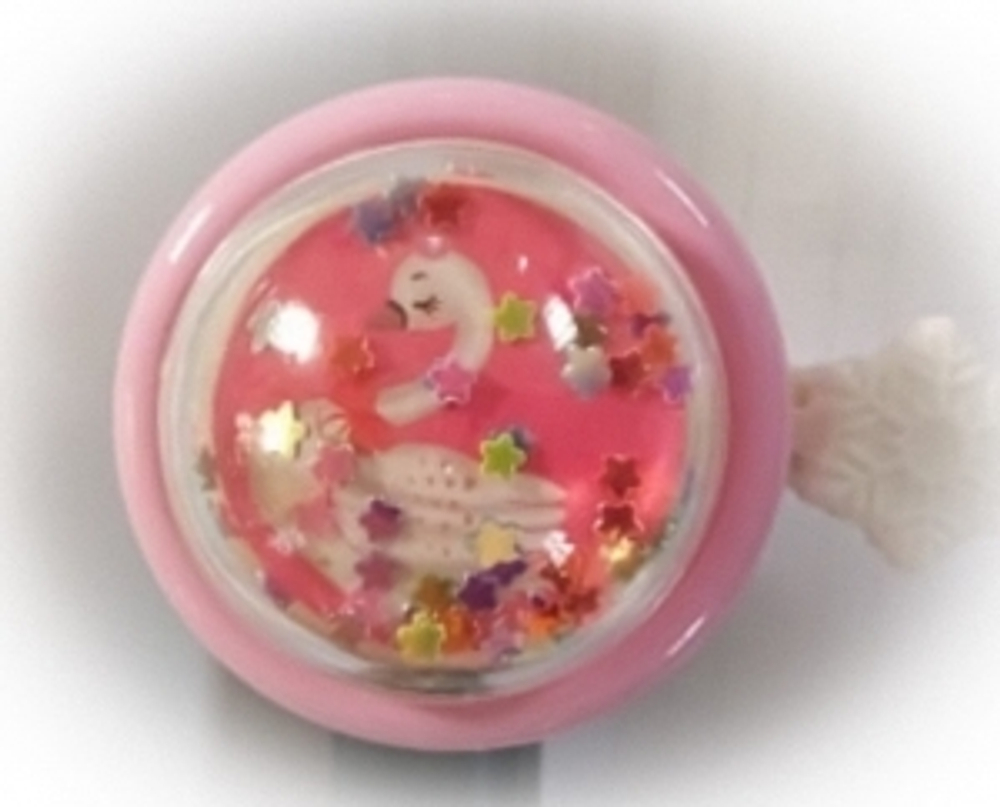 Звонок велосипедный "лебедь" YL 20 pink