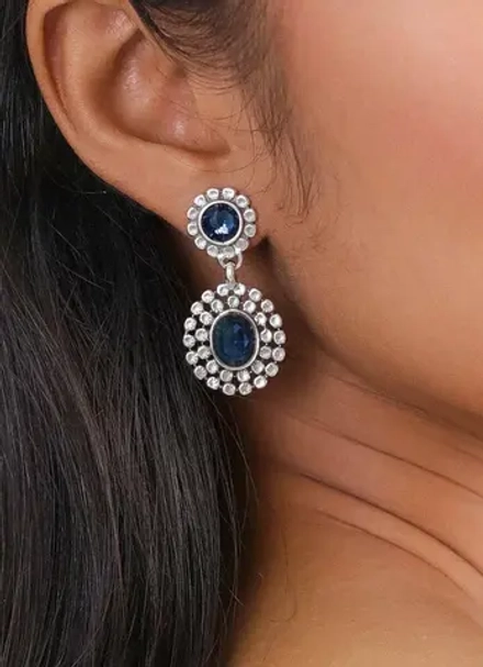 Серьги ORI TAO, Azzurra, с кристаллами, OT24.1-12-31902 (синий)