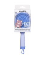 [Solomeya] Массажная расческа для волос Милый Мишка Голубая Cute Bear Massage Hair Brush Blue, 1шт
