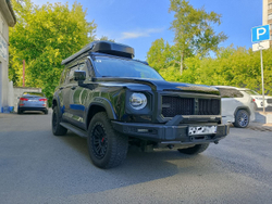 Haval H9 24+ Решетка радиатора + накладки на фары (комплект) WINBO