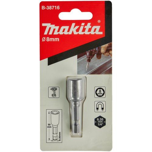 Магнитная торцевая головка Makita 8*50     B-38716