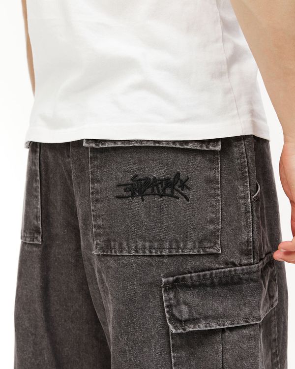 Джинсы WideCargo Denim серые - фото 6