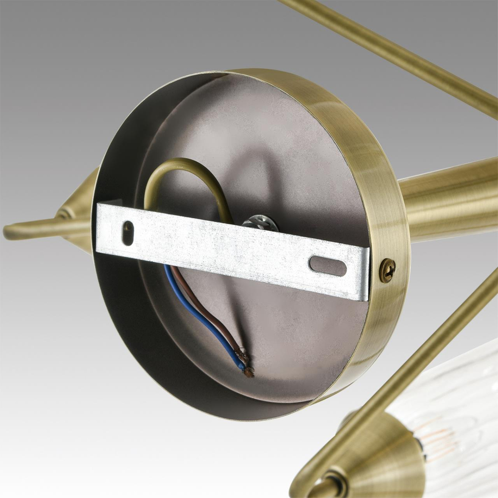 6584/8C MODERNI LN25 000 бронза/прозрачный, металл/стекло Люстра потолочная E14 8*40W 220V DOLIANA