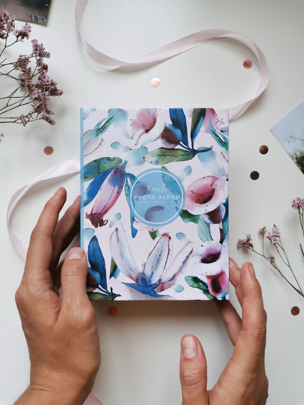 Фотоальбом на 100 фото 10х15 см, пластик. листы flora art Колокольчики