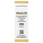 California Gold Nutrition, витамин D3, с цитрусовым вкусом, 50 мкг (2000 МЕ), 30 мл (1 жидк. унция)