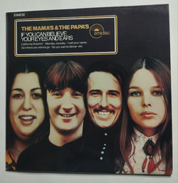 Винтажная виниловая пластинка LP The Mamas and The Papas If You Can Believe Your Eyes And Ears (Holland 1975)