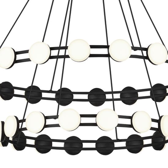 SL6610.403.36 Светильник подвесной ST-Luce черный/белый LED 1*70W 4000K MONRO