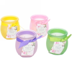 Свеча «Home decoration-Криспи» 5*5,5см в подсвечнике, микс 4 цвета C4015