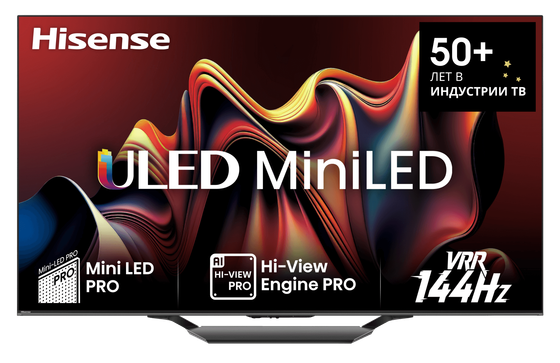 ЖК телевизор Hisense 65U7NQ(Mini-LED,UHD Smart,frameless)