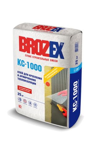 Клей для крепления и армирования теплоизоляции КС-1000 Брозекс 25 кг