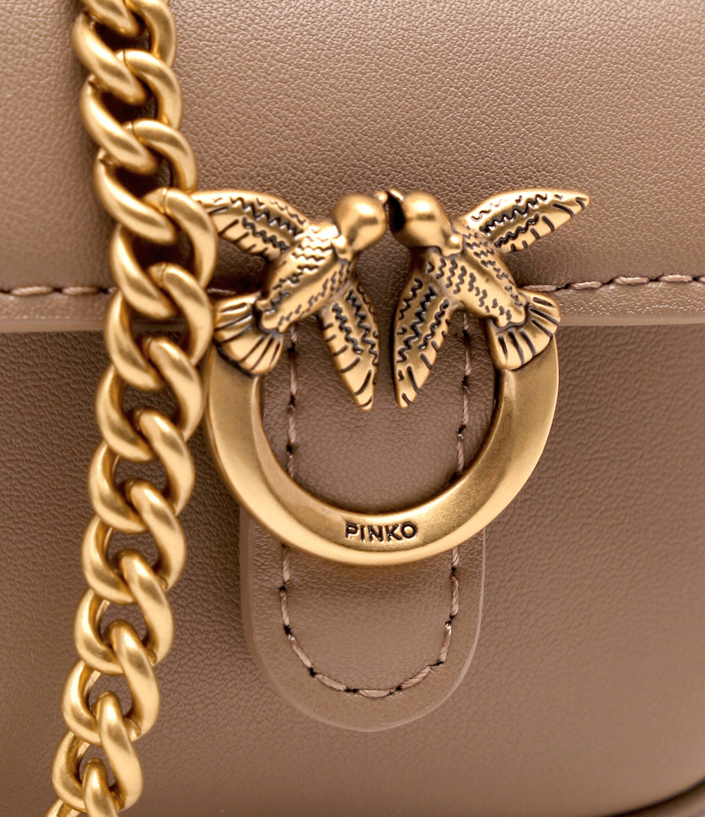 Кожаные чехол для наушников vitello seta Pinko - коричневый(102753 A0F1)