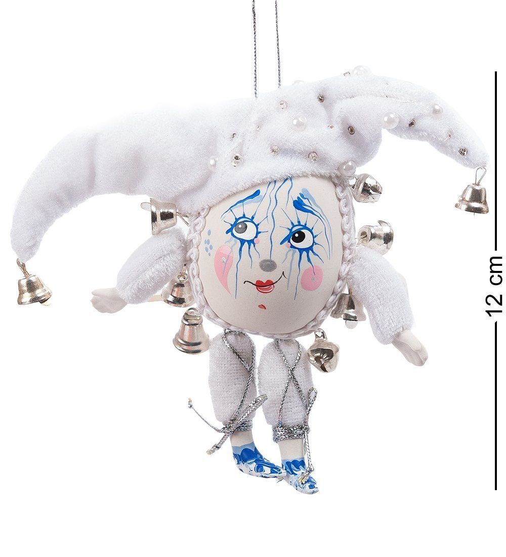 РусКукла RK-503/2 Яйцо-подвеска «Зима» фарфор