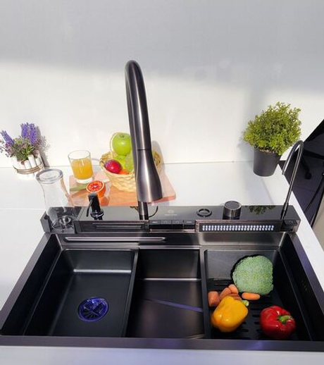 Многофункциональная кухонная мойка из нержавеющей стали BZ9951JS цвета Золотой