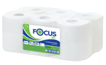 Туалетная бумага Focus 1-слойная, 200 метров, белая, в упаковке 12 штук