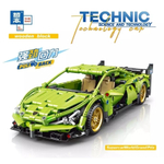 Конструктор спортивный автомобиль супергоночная машинка "TECHNIC Machinery, Sciences and Technology" 587 деталей