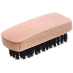 Щетка для обуви деревянная с искусственным ворсом «Мини», цвет щетины черный, 9*3,5см✦