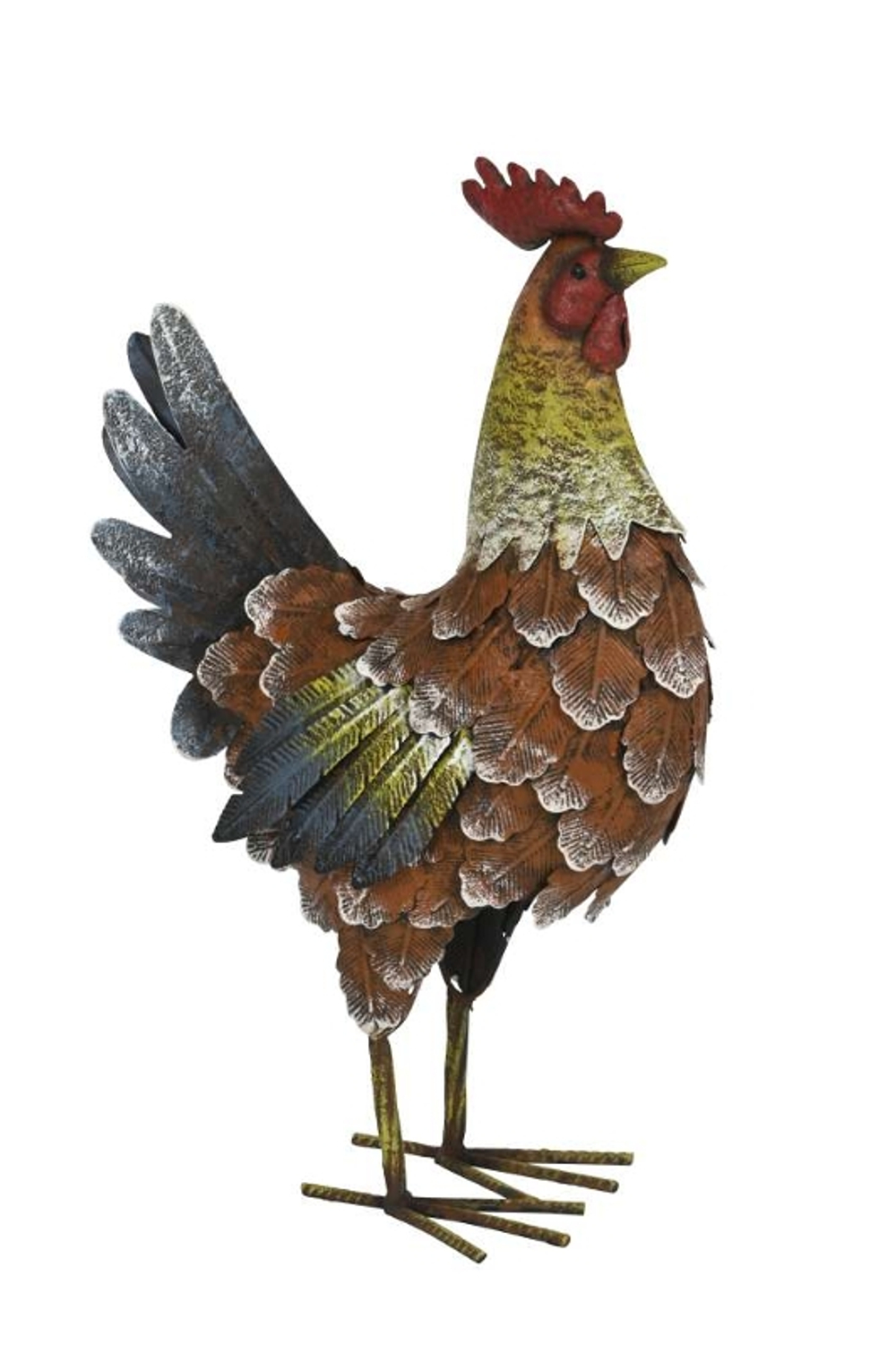 Декор "Петух" 31x15xH46см Металл