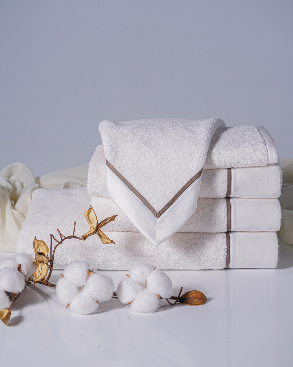 Набор полотенец 3шт Claire Batiste Atelier Brise слоновая кость