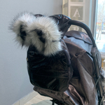 Санки - коляска Galaxy NOVA Сатин серо-коричневый арт. GGGСК