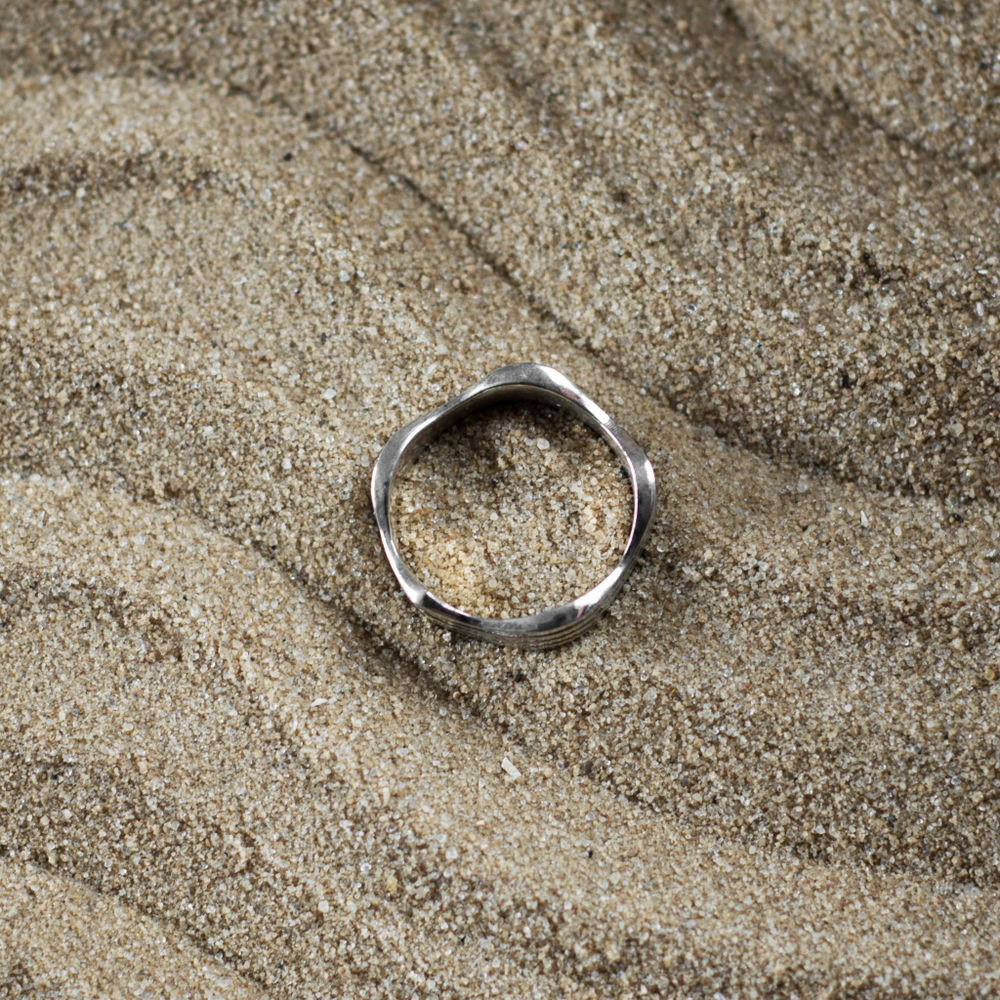 Кольцо ВОЛНЫ, серебро