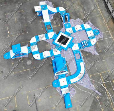 Коммерческий аквапарк на воде «Улыбка моря» 37×32×4 м