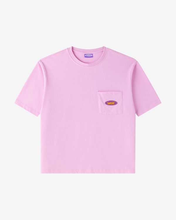 Футболка Logo Face розовая - фото 1