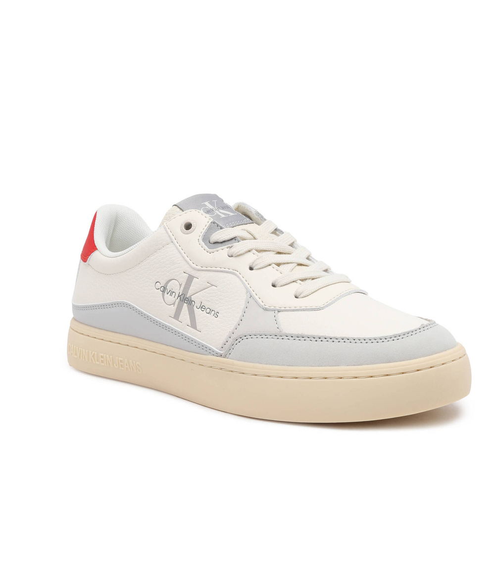 Кожаные кроссовки classic cupsole low lth ml fad CALVIN KLEIN JEANS - бежевый(YM0YM00885)
