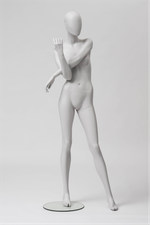 Женский абстрактный манекен Прима 3/Белый матовый